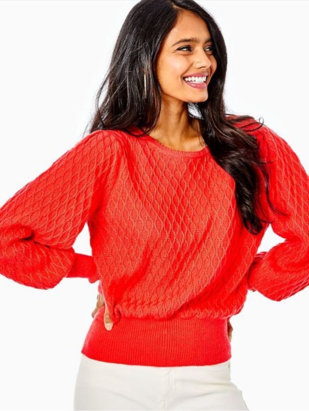 Lilly Pulitzer Jacquetta Sweater Ruby Red